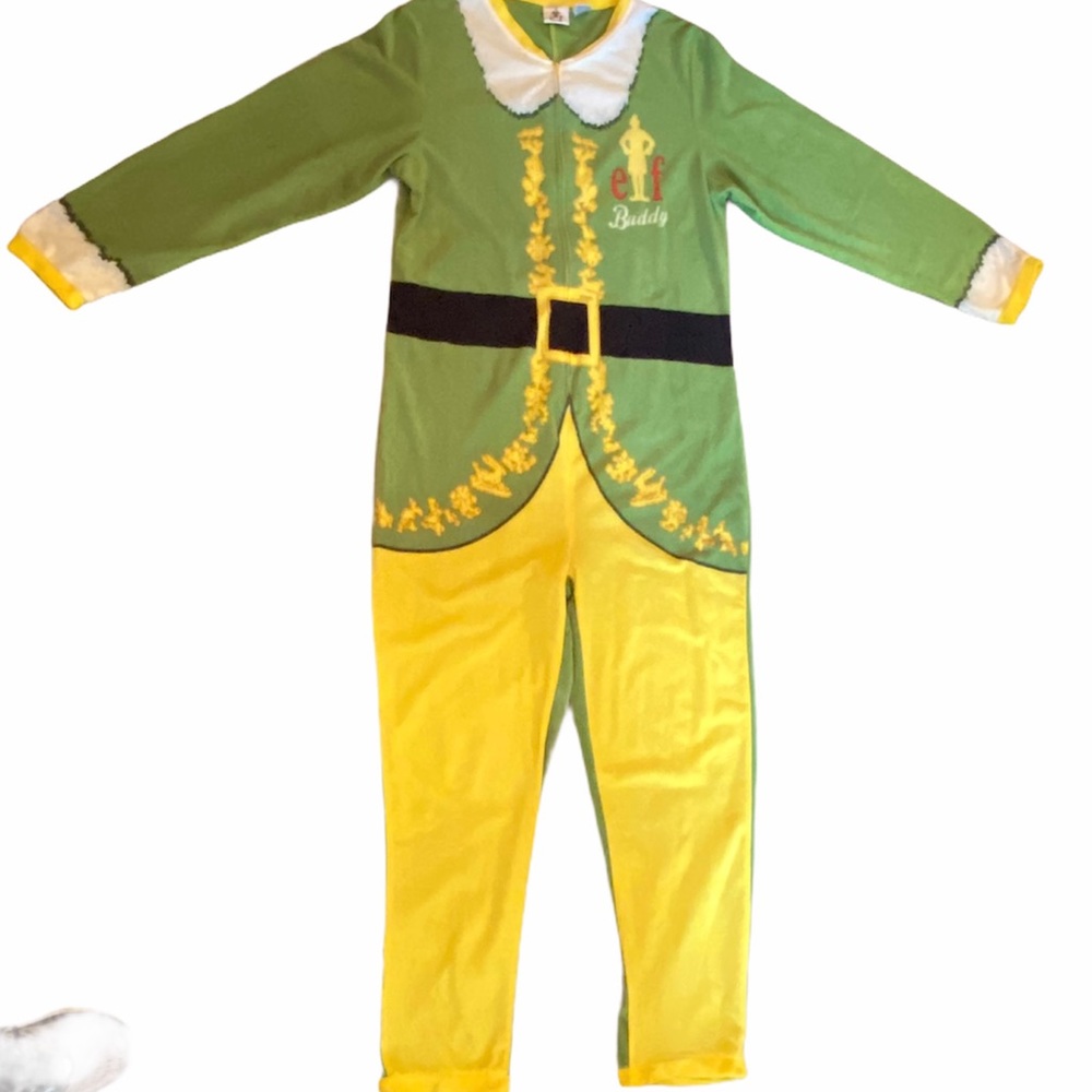 Buddy the Elf Adult Pajamas Christmas Sz L